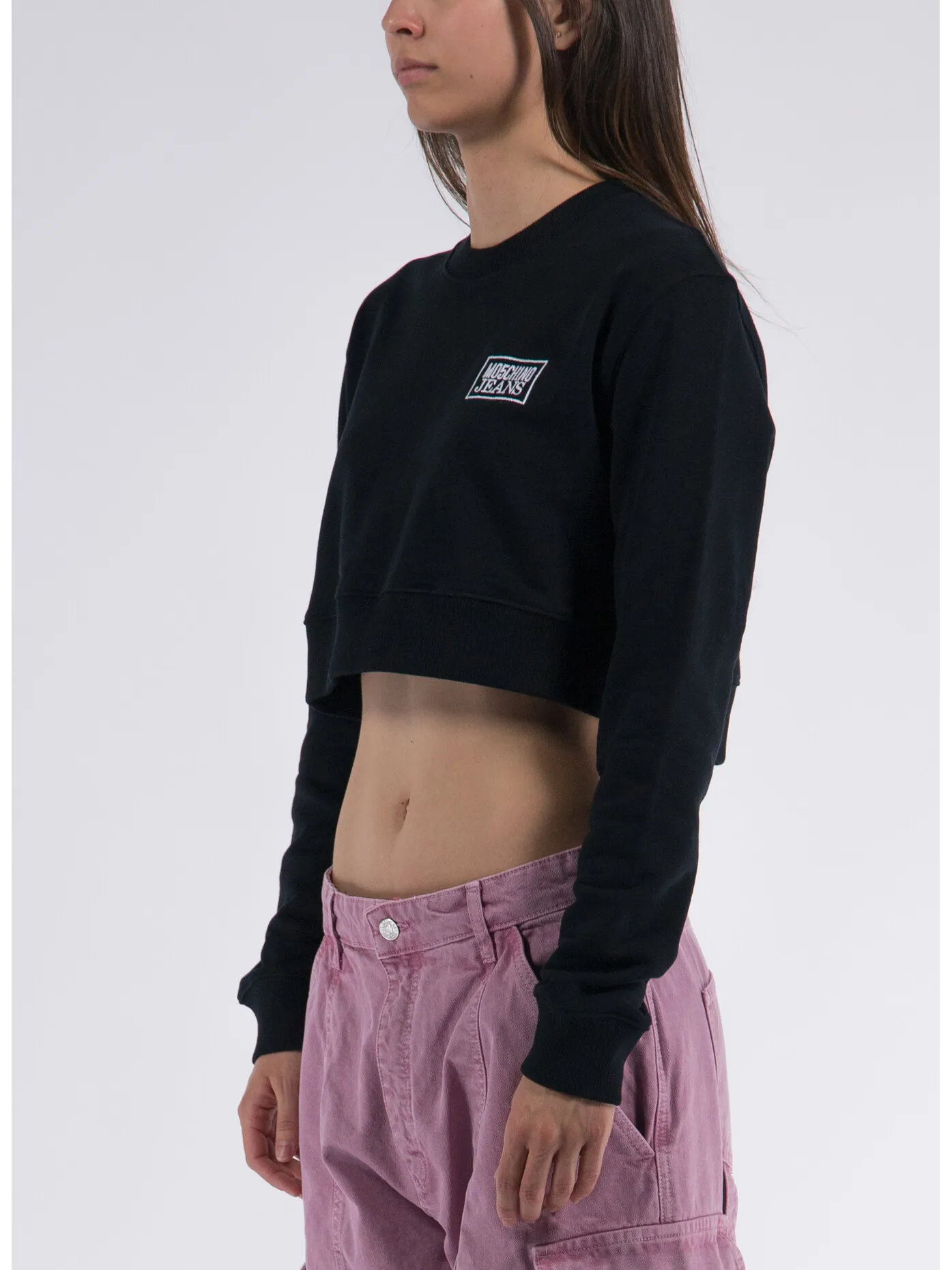     -MOSCHINO JEANS    -FELPA GIROCOLLO-