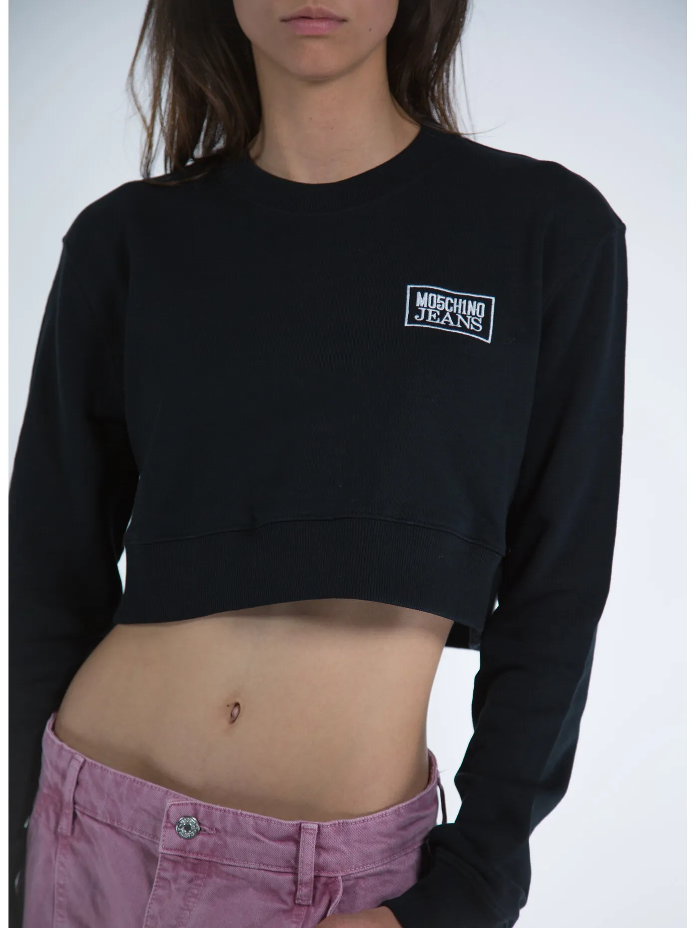     -MOSCHINO JEANS    -FELPA GIROCOLLO-