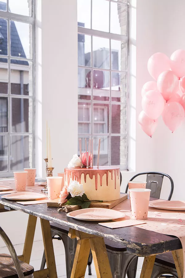 12 palloncini 40° compleanno rosa