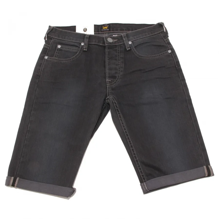 3658P bermuda  jeans nero LEE pantaloni uomo shorts men