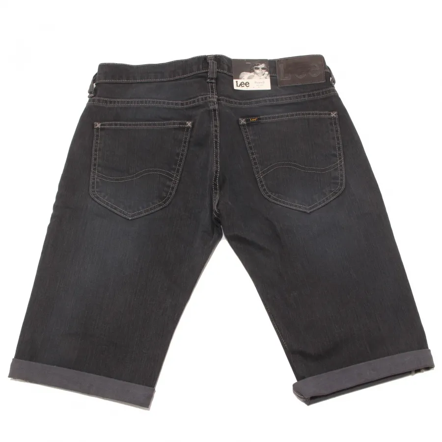 3658P bermuda  jeans nero LEE pantaloni uomo shorts men