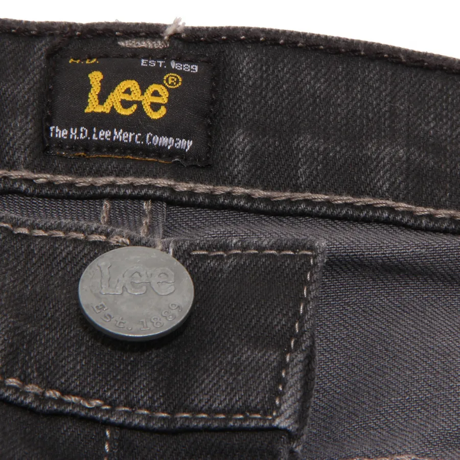 3658P bermuda  jeans nero LEE pantaloni uomo shorts men