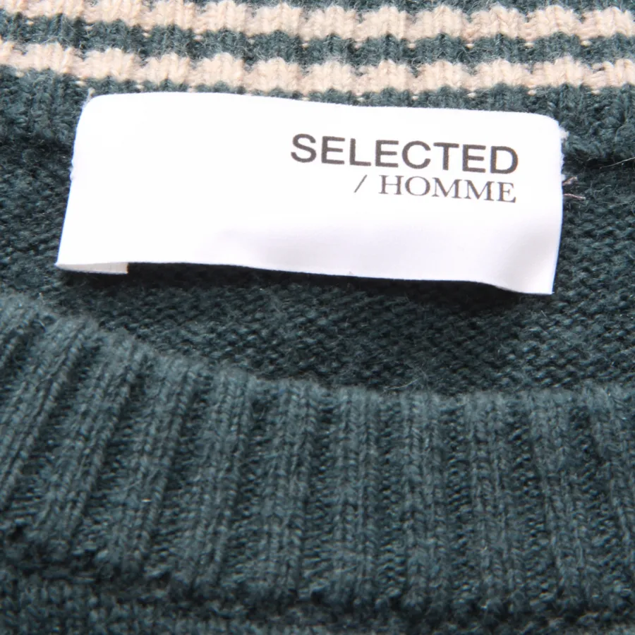 5371AZ MAGLIONE UOMO SELECTED MAN WOOL SWEATER GREEN
