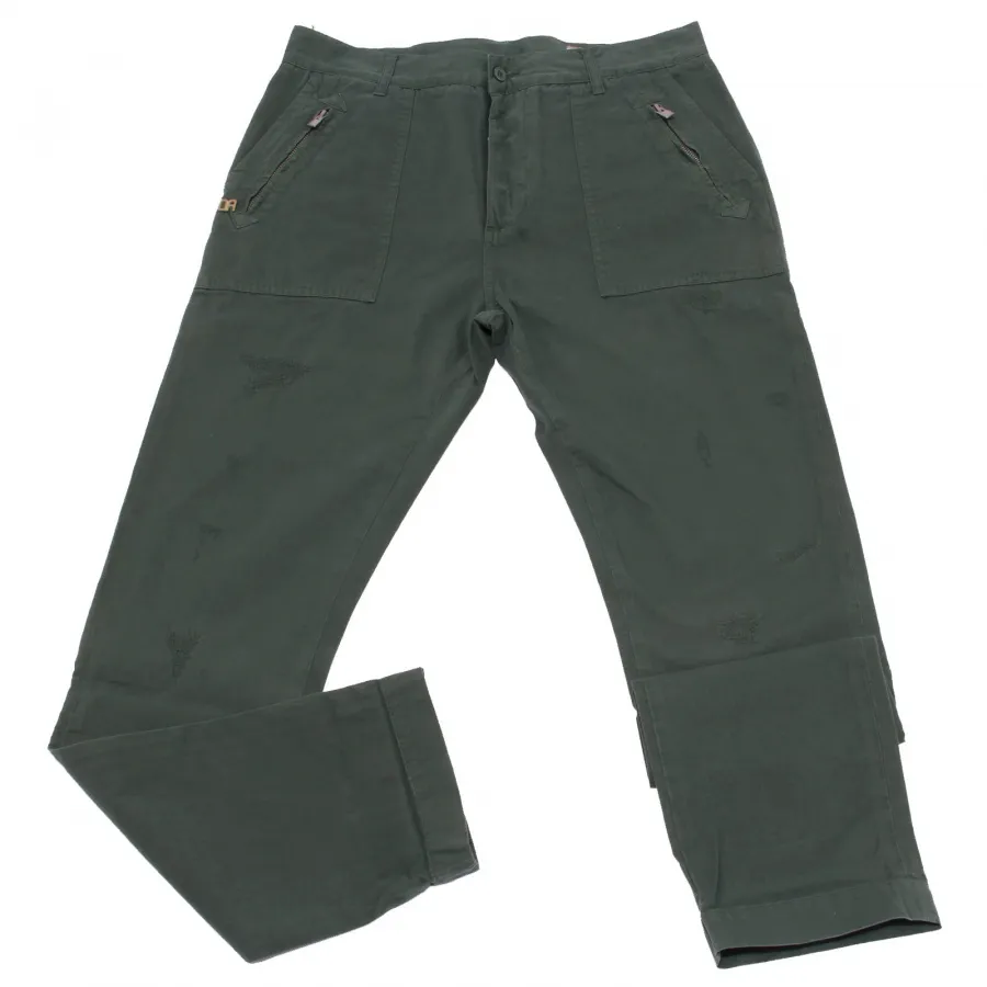 5402U pantalone uomo DANIELE ALESSANDRINI verde green trouser men
