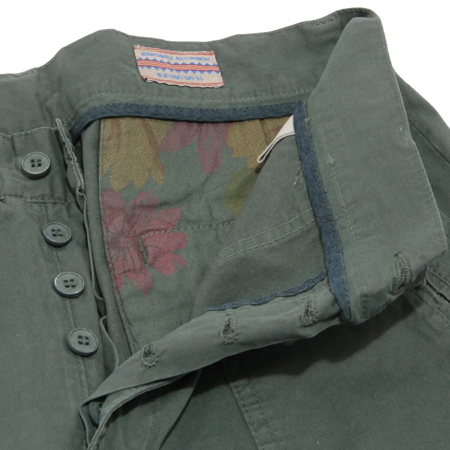 5402U pantalone uomo DANIELE ALESSANDRINI verde green trouser men