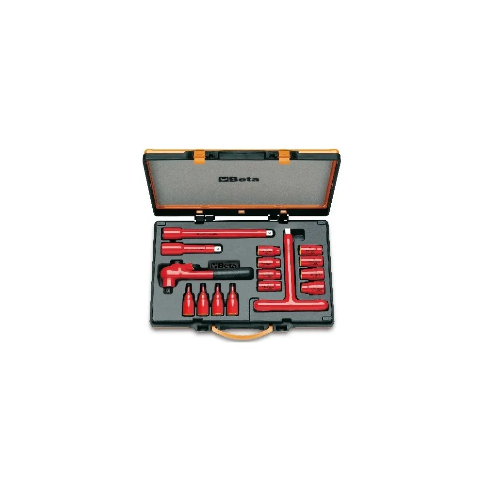 8 chiavi a bussola poligonali 4 chiavi a bussola esagonali maschio e 4 accessori - Beta 910MQ/C16