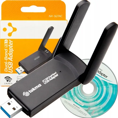 AC1300 ADATTATORE SCHEDA DI RETE WiFi Wi-Fi TO USB CON ANTEN