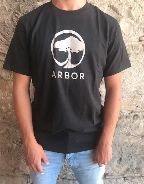 Arbor men's short sleeve t-shirt Landmark Tee black