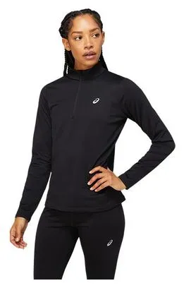 Asics Core Run 1/2 Zip Thermal Top Donna Nero