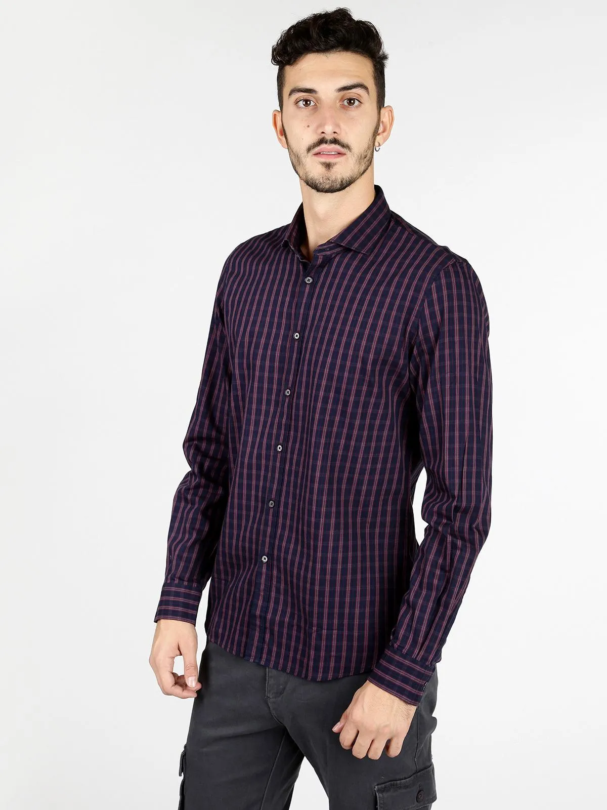 B-Style Chemise en coton coupe classique
