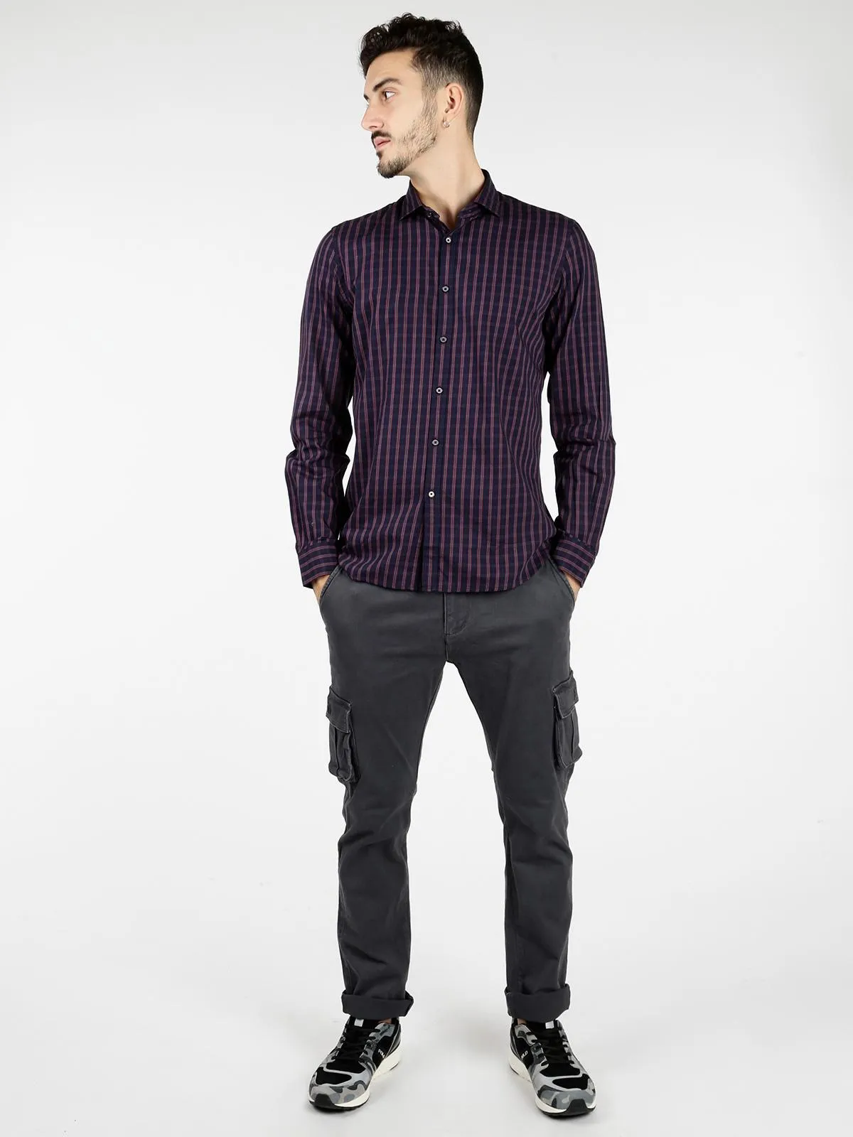 B-Style Chemise en coton coupe classique