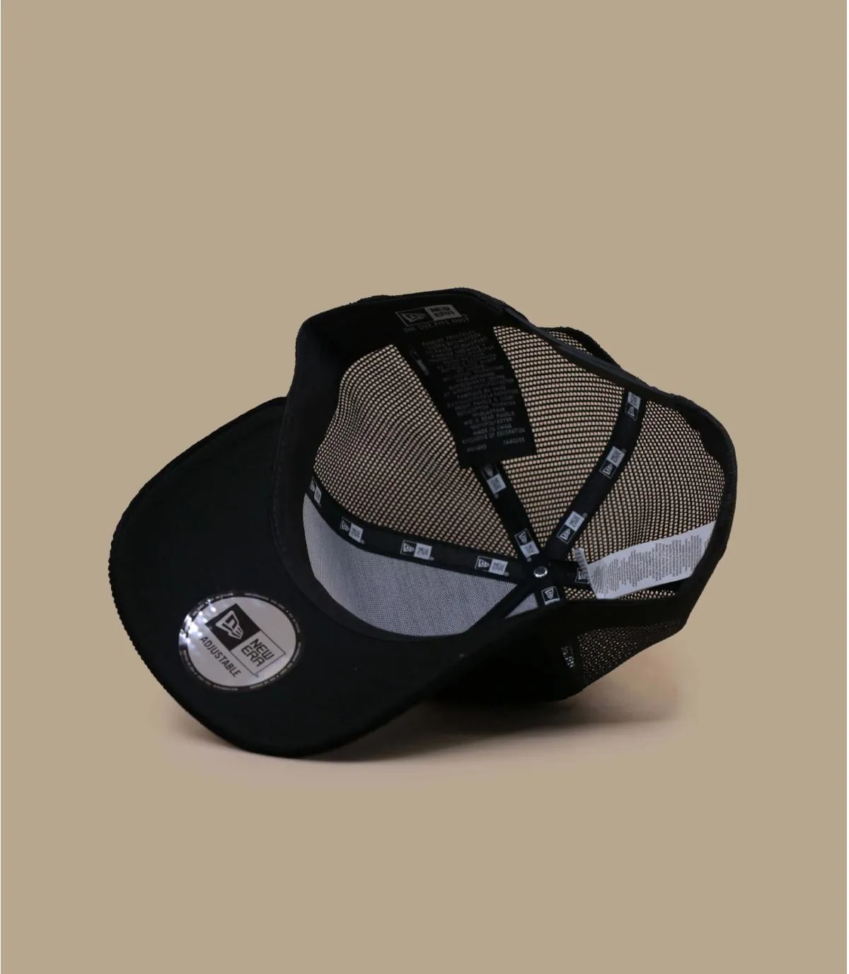 berretto trucker velour noir  cappellini Cord Graphic Trucker     