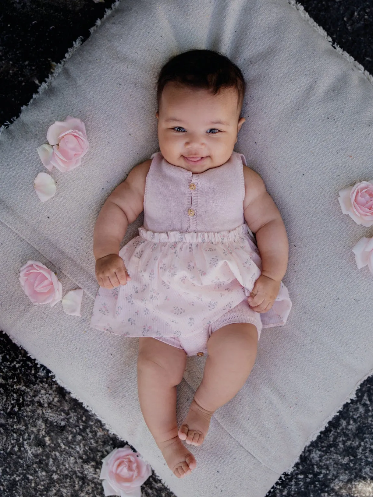 Body Bimba ad abitino fiori rosa