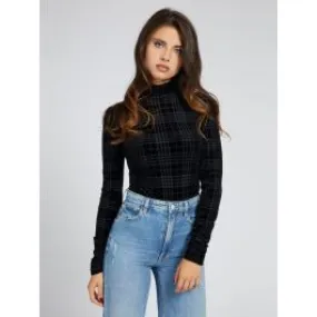 Body collo alto flock
