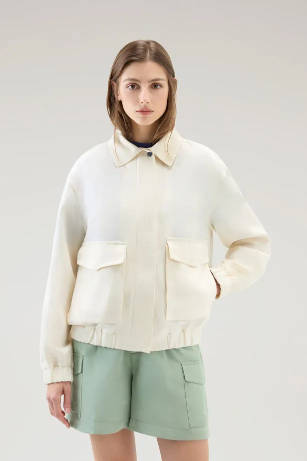 Bomber in misto lino                                                                                                            