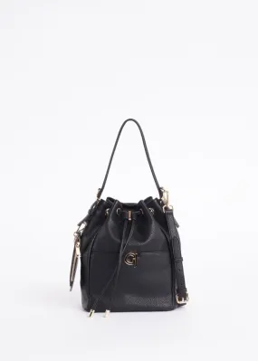 Borsa a secchiello in simil pelle