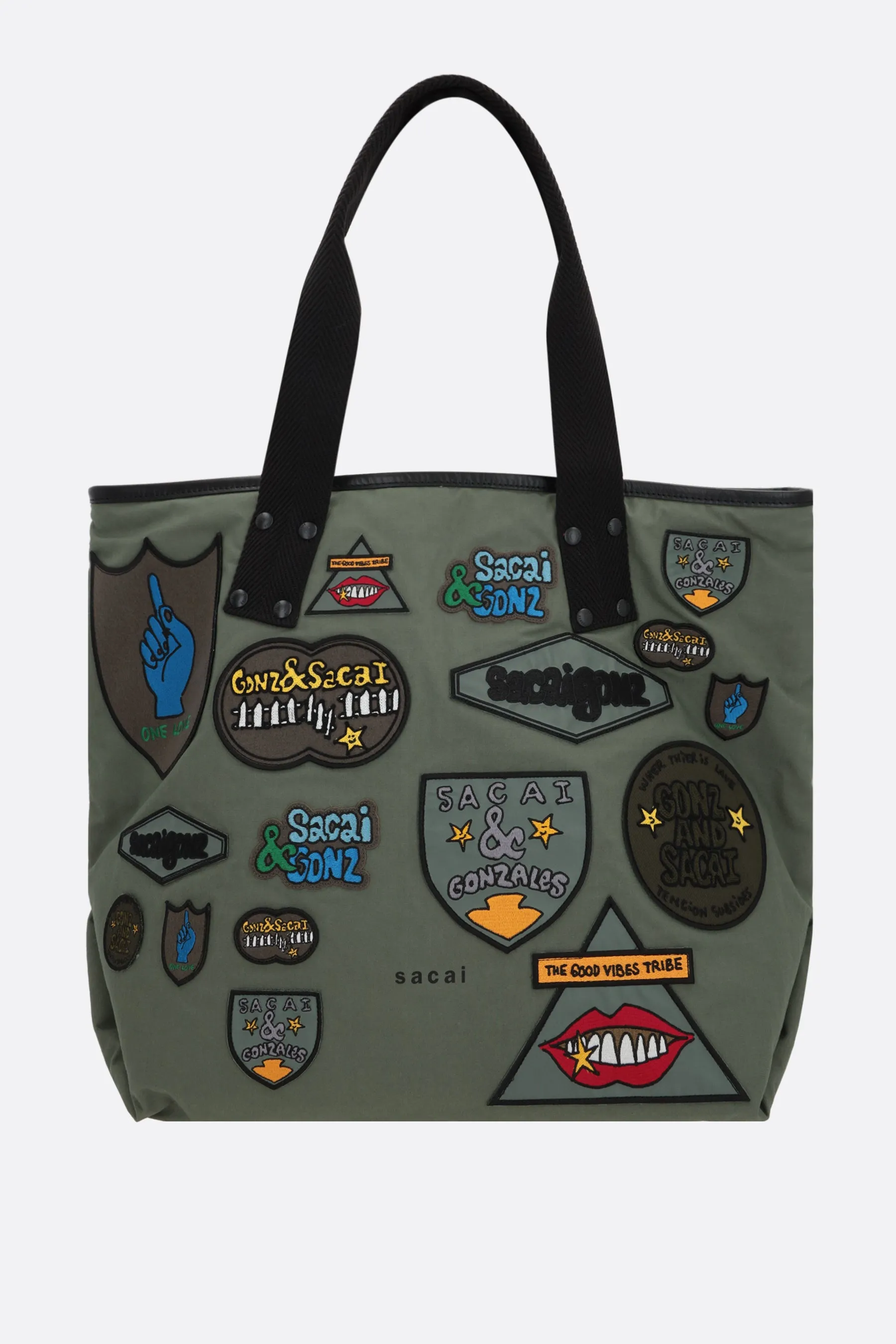  borsa tote Gonz Multi Patch large in nylon  