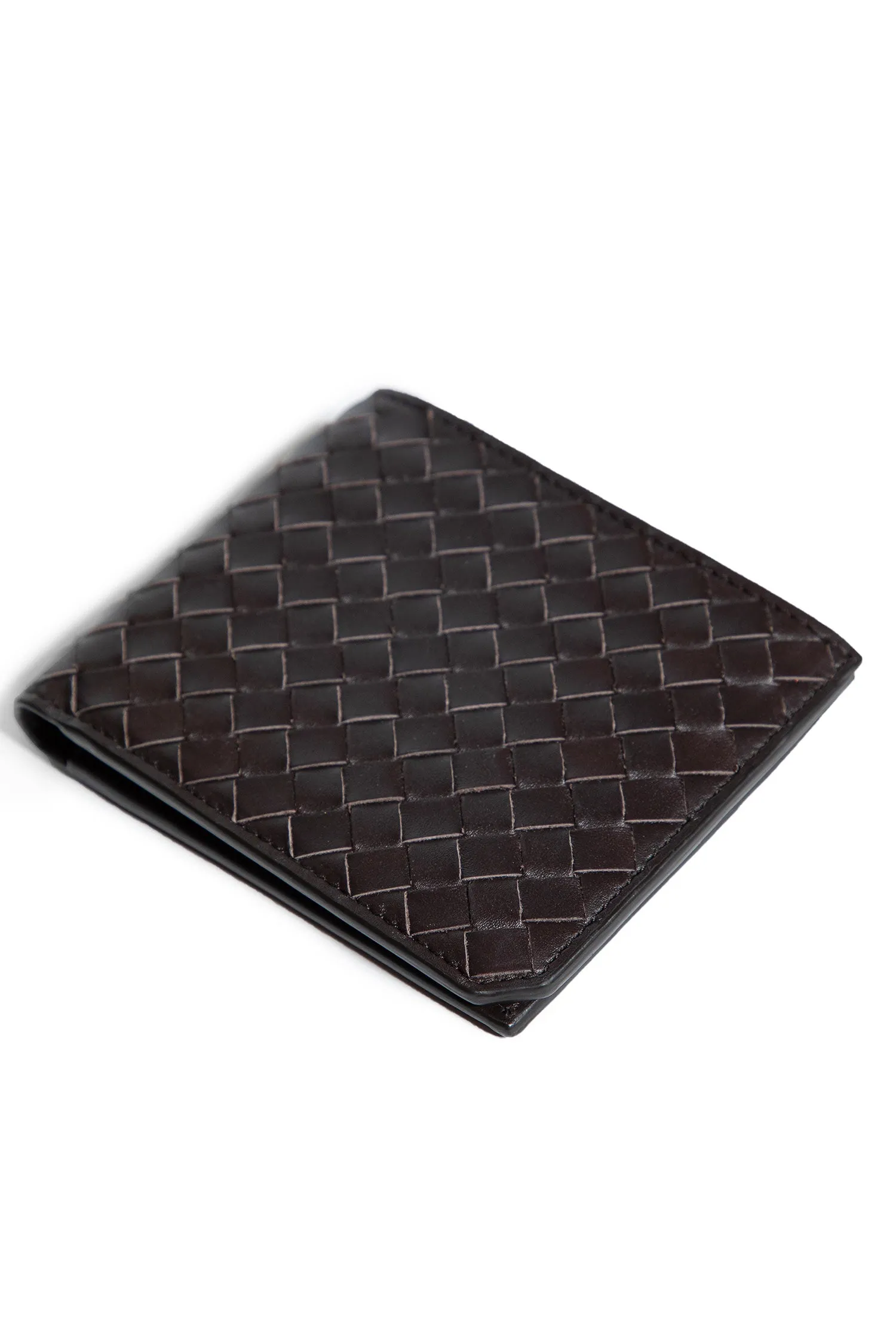 bottega veneta  intrecciato piccolo bi-fold wallet 