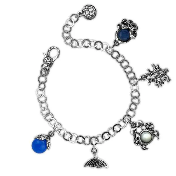 Bracciale componibile tema Oceano blu    