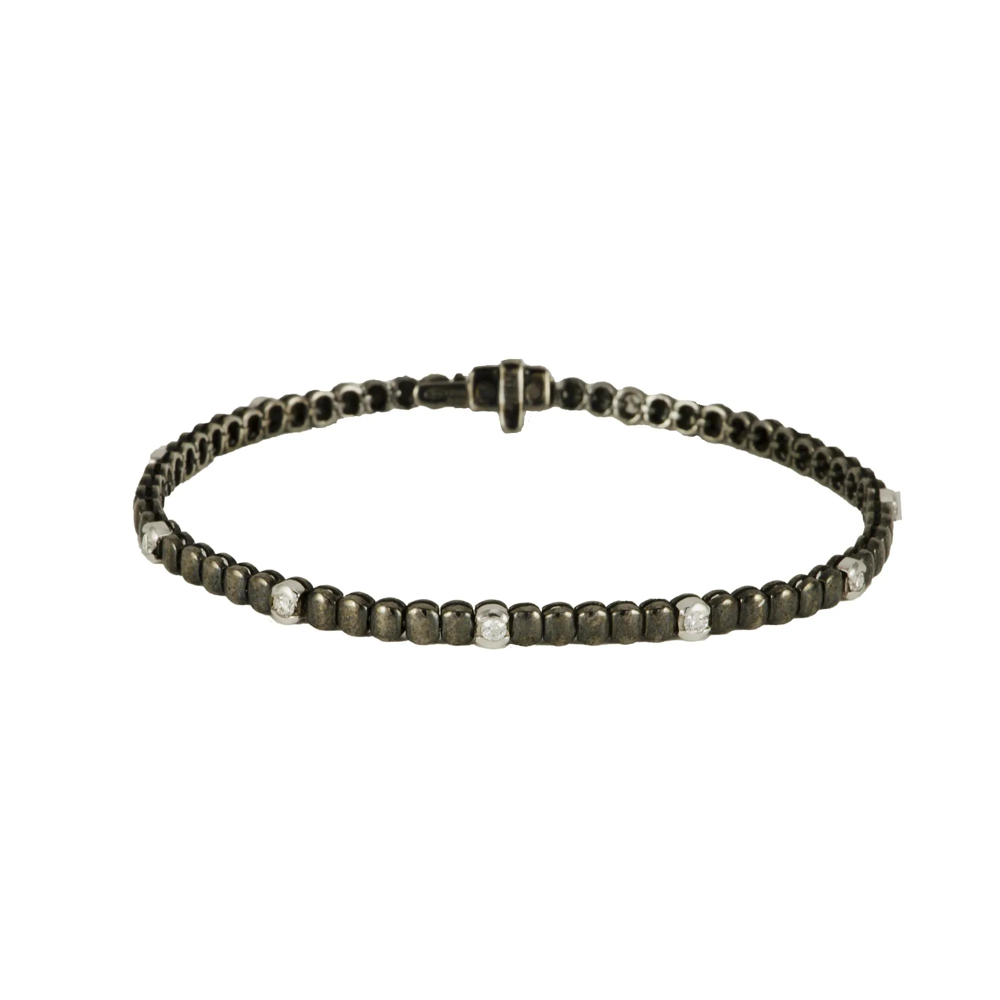 BRACCIALE IN ORO NERO E DIAMANTI CT 0,33