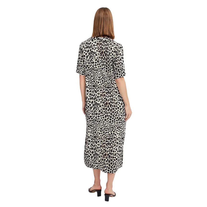 b.young abito da donna Bymmjoella 20814539 202956 nero leopardato
