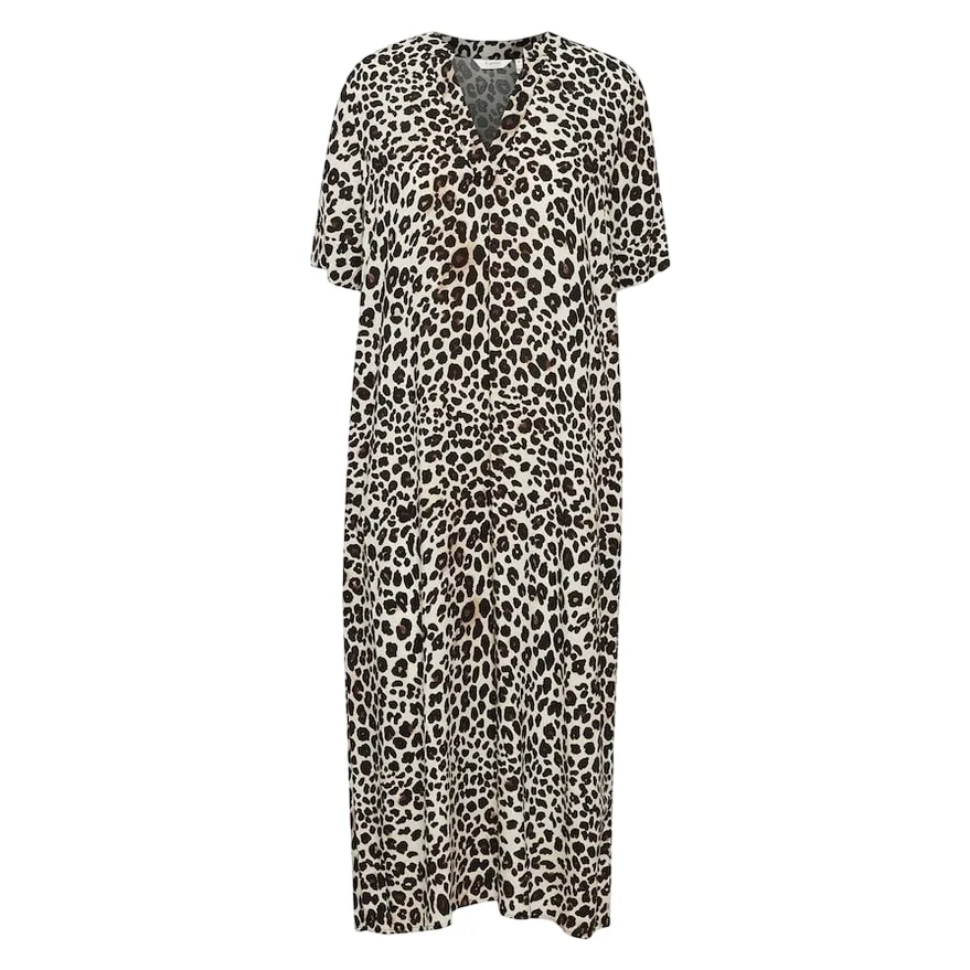 b.young abito da donna Bymmjoella 20814539 202956 nero leopardato