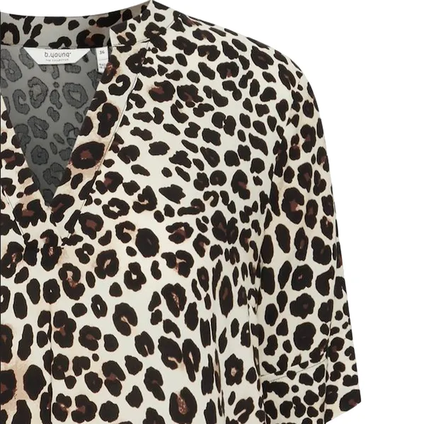 b.young abito da donna Bymmjoella 20814539 202956 nero leopardato