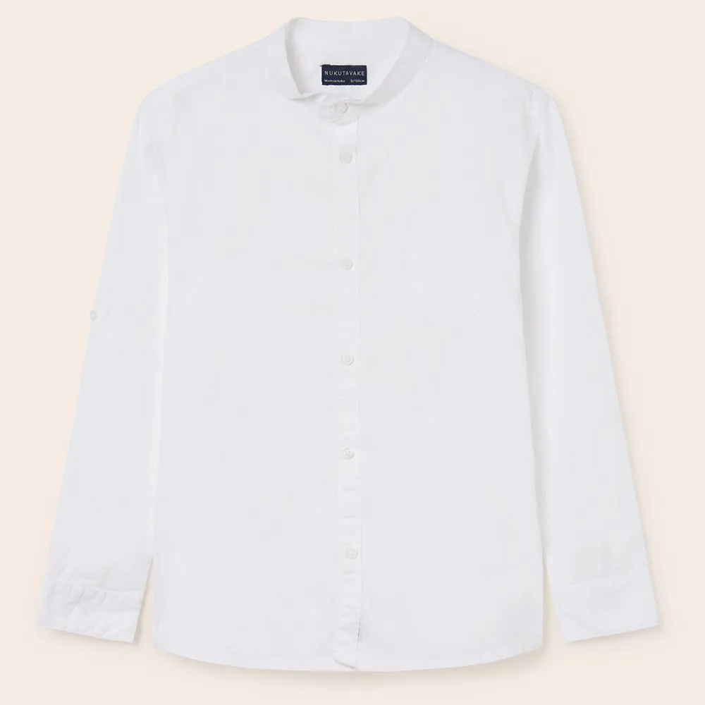 camicia da ragazzo 6115 collo alla coreana mayoral 