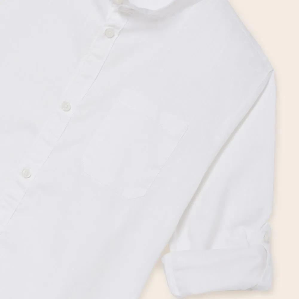 camicia da ragazzo 6115 collo alla coreana mayoral 