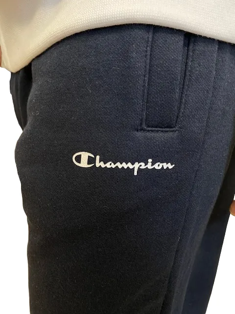 Champion men's sweatshirt with hood 218118 WW001 white-navy