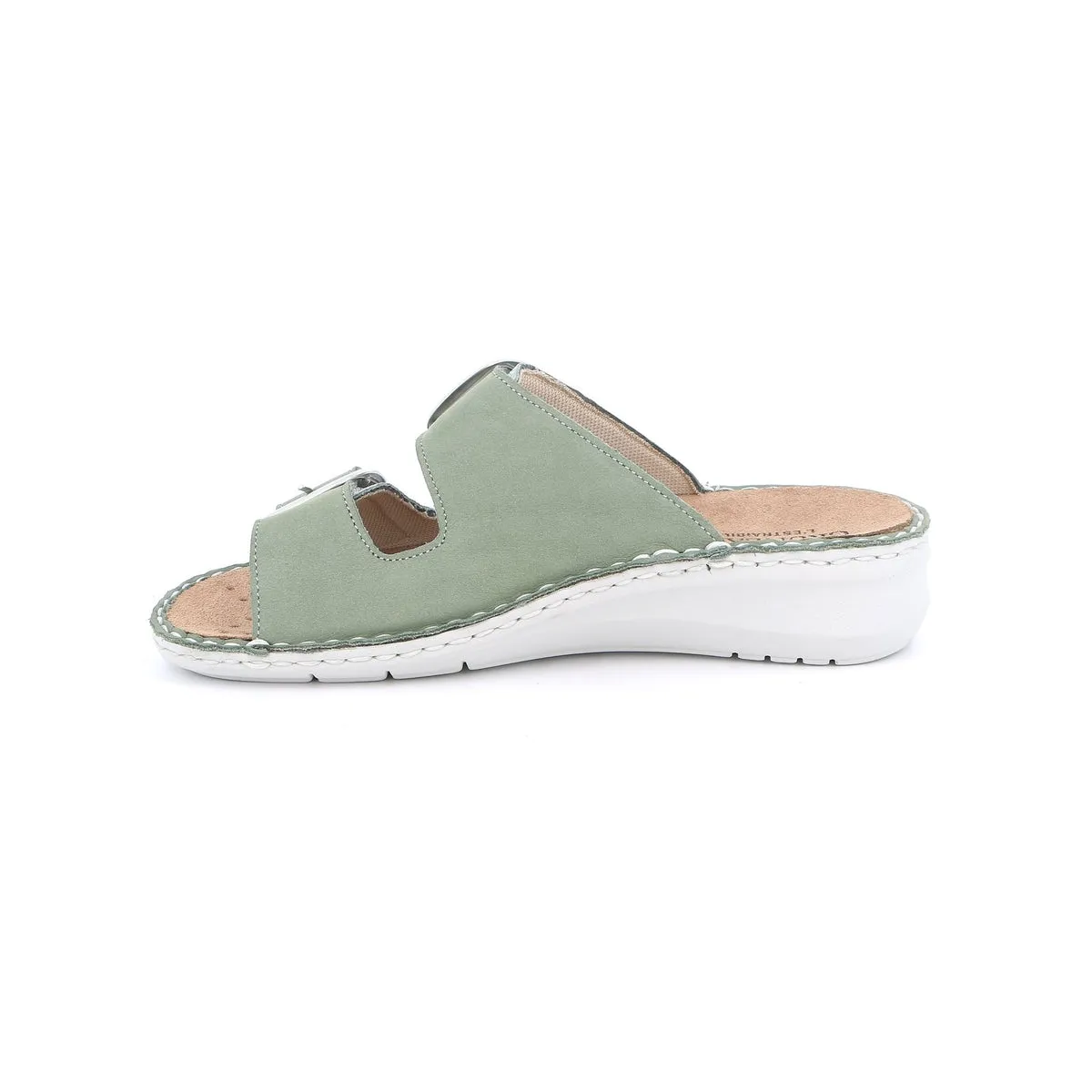 Ciabatta comfort in pelle | dami