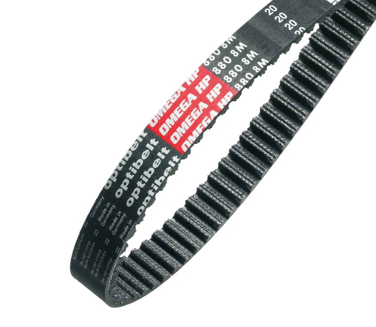 Cinghia sincrona OPTIBELT, 72 denti, passo 5mm, dimensioni 360mm x 25mm