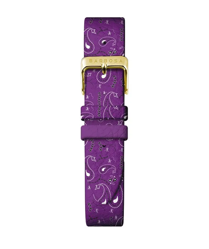 CINTURINO PELLE BANDANA VIOLA