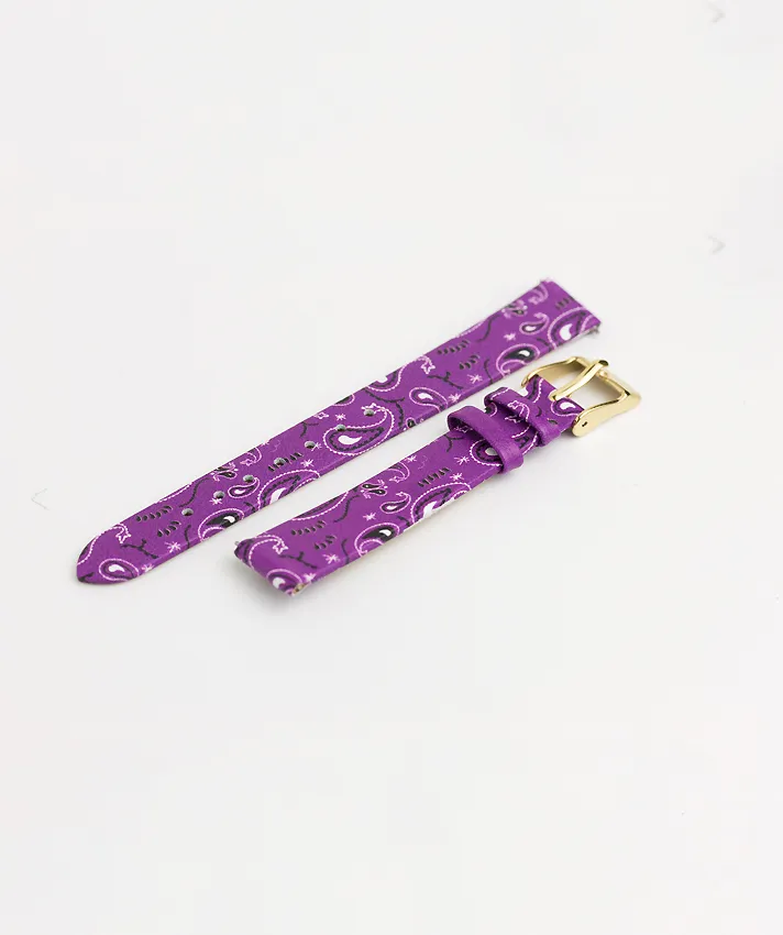 CINTURINO PELLE BANDANA VIOLA