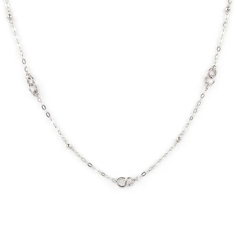 Collana girocollo donna in oro bianco