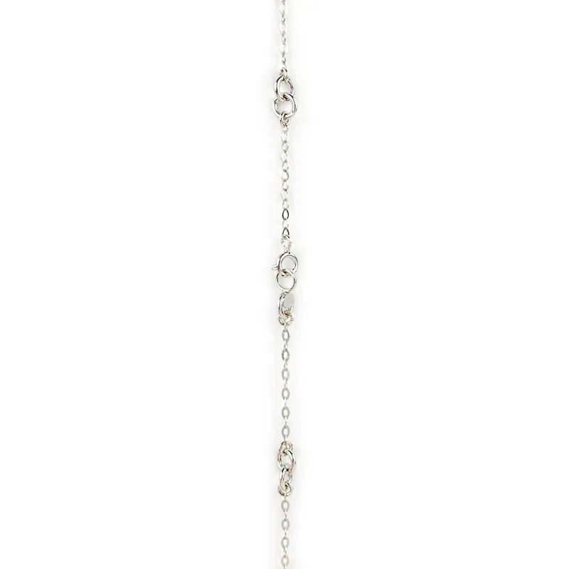Collana girocollo donna in oro bianco