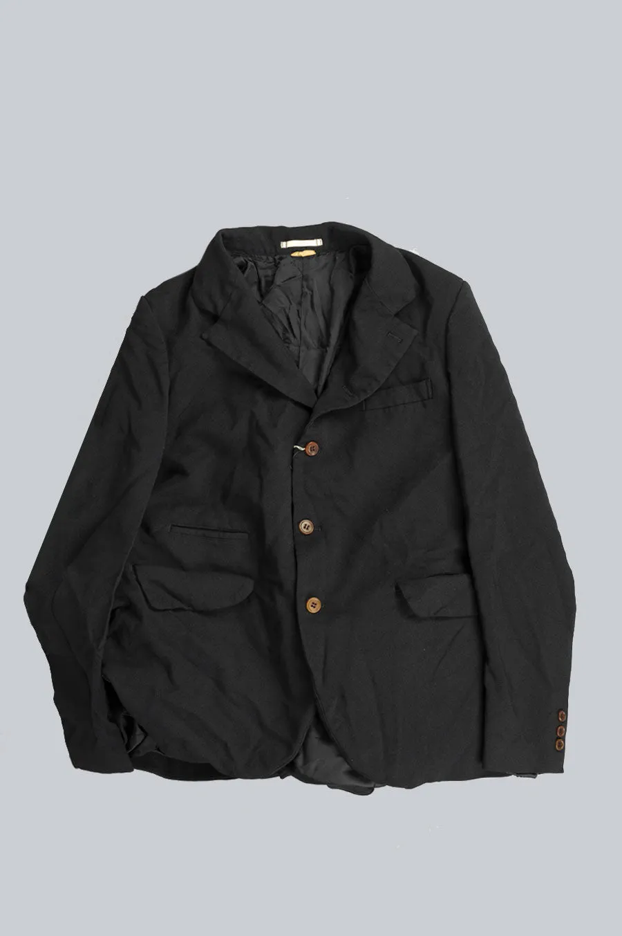 COMME DES GARCONS HOMME PLUS MEN FLARED BLAZER BLACK