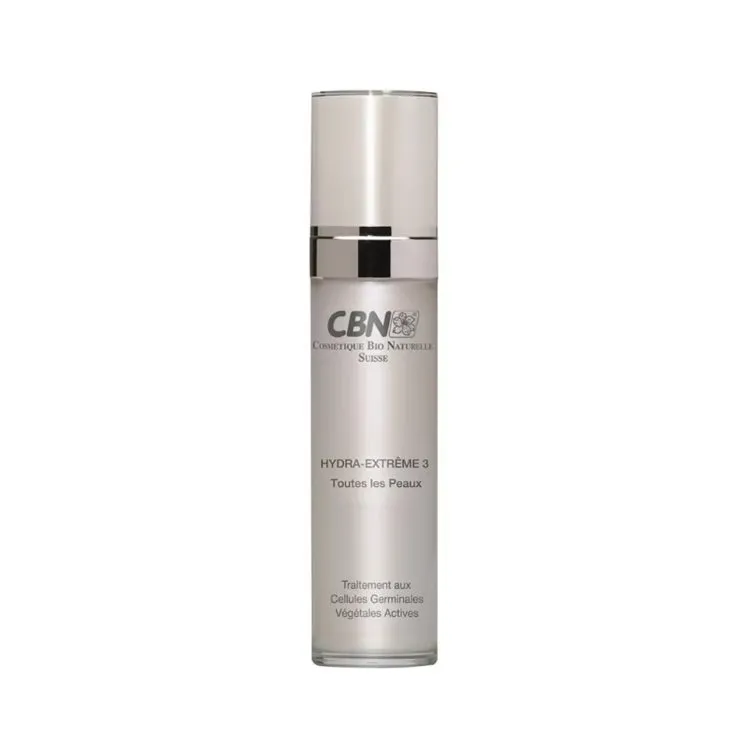 Cosmetique Bio Naturelle Suisse - Hydra-Extrême 3 - Toutes Les Peaux - Traitement Aux Cellules Germinales Végétales Active