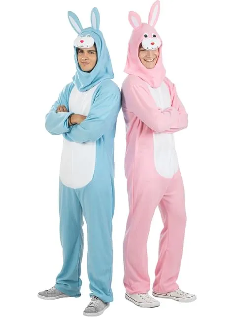 Costume da Coniglio rosa per adulto