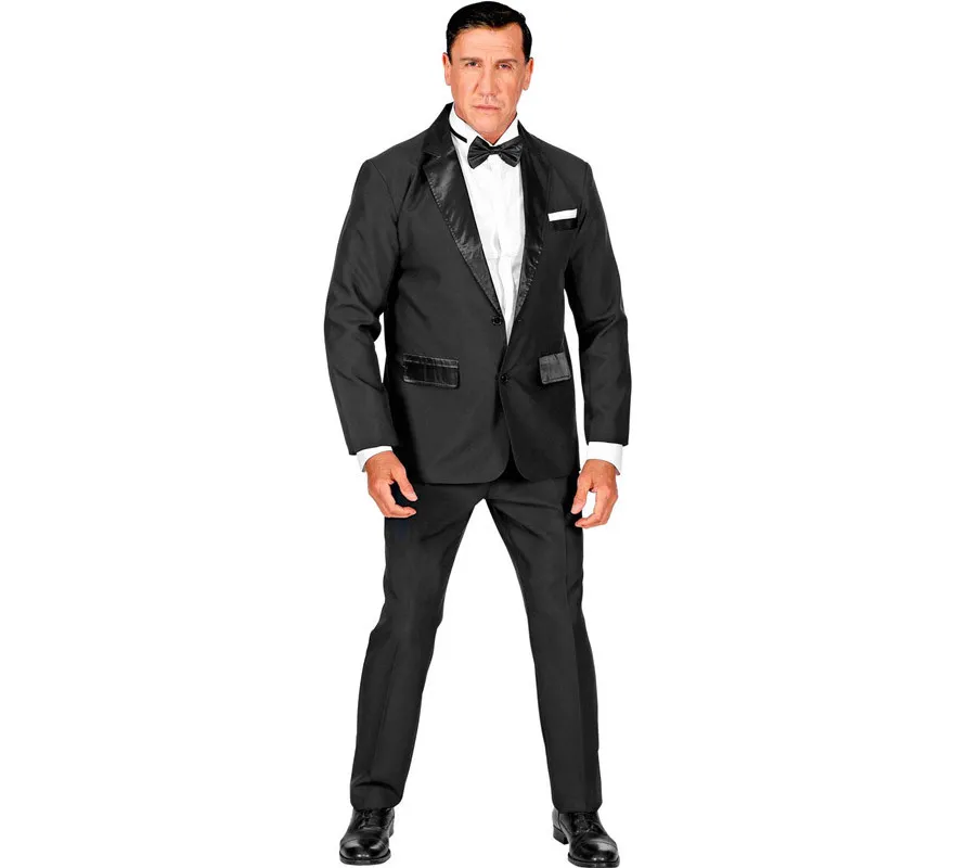 Costume da smoking da agente spia per uomo