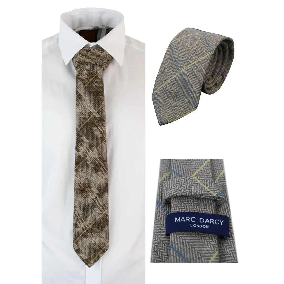 Cravatta Classica Marc Darcy da Uomo in Tweed o in Velluto Retro Vintage