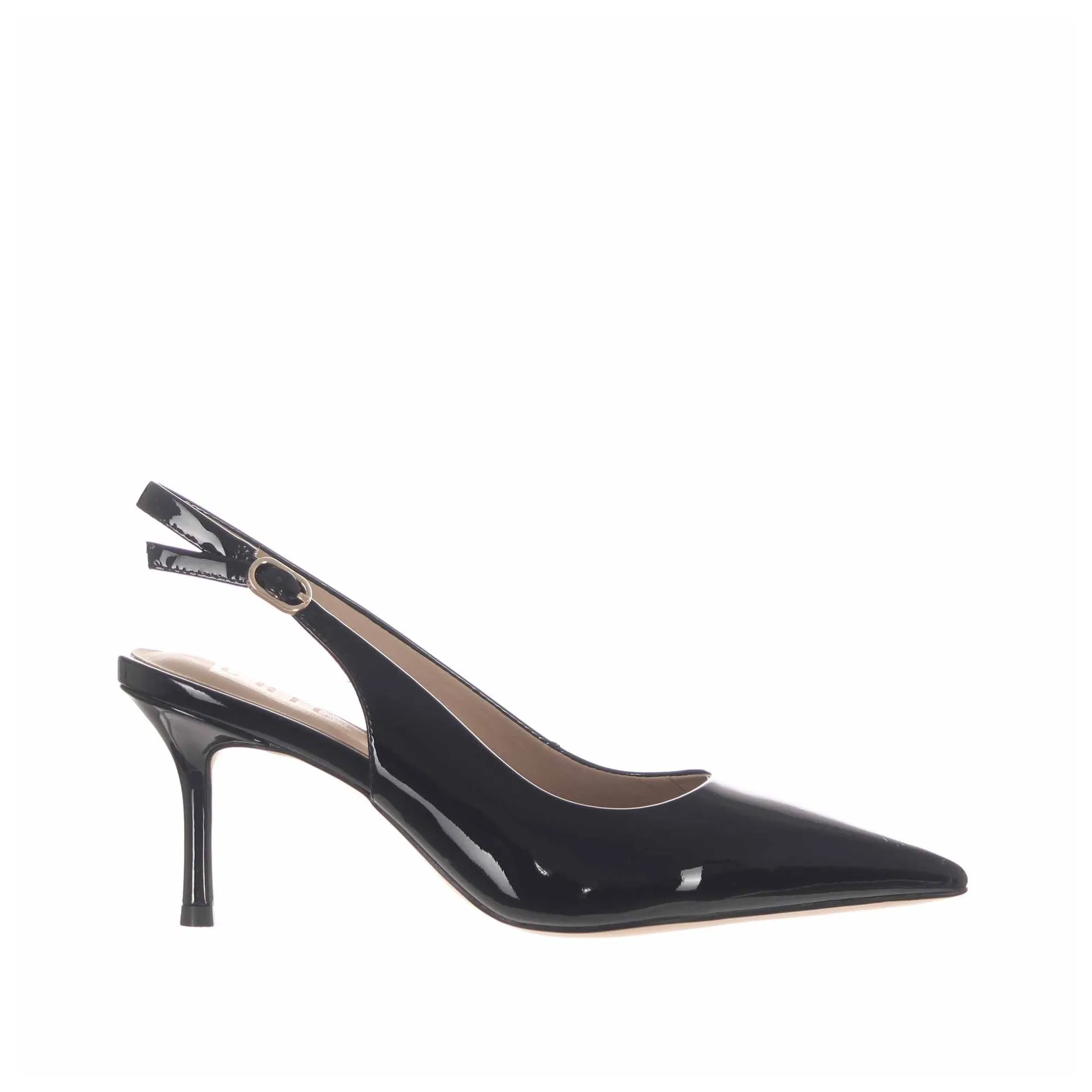 Décolleté slingback in vernice