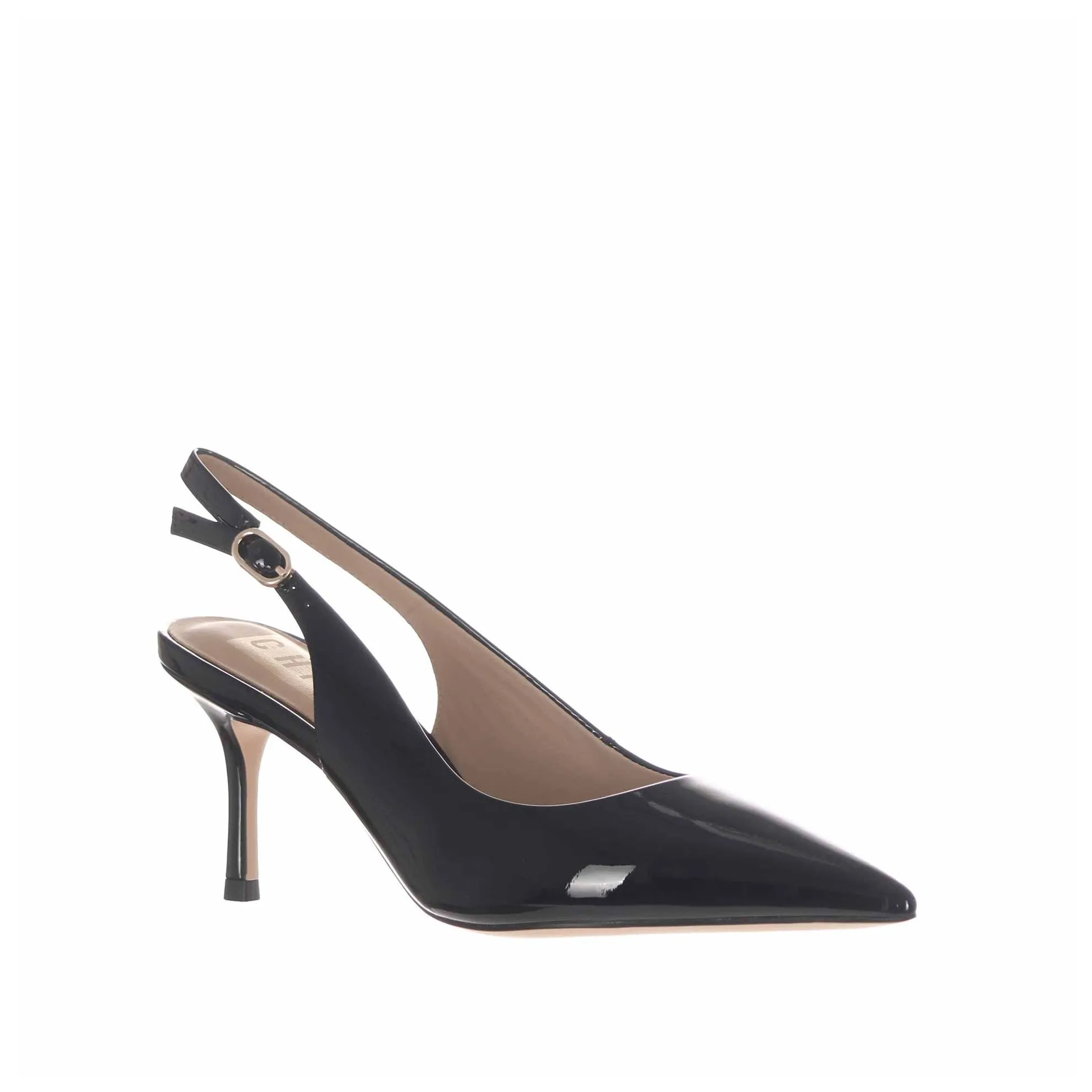 Décolleté slingback in vernice