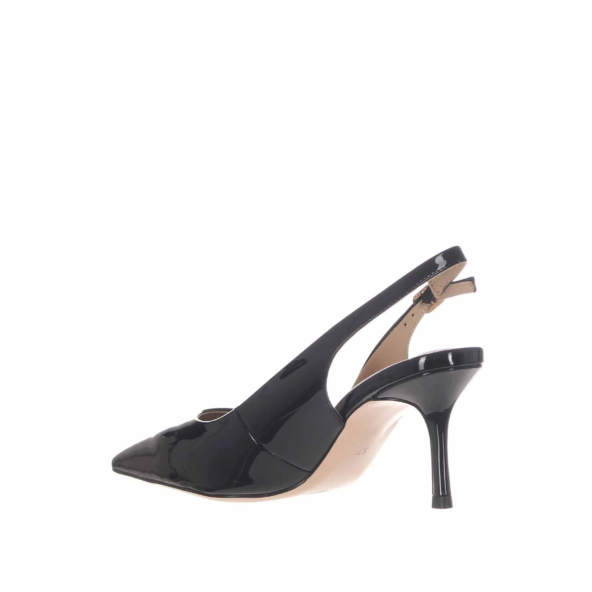Décolleté slingback in vernice