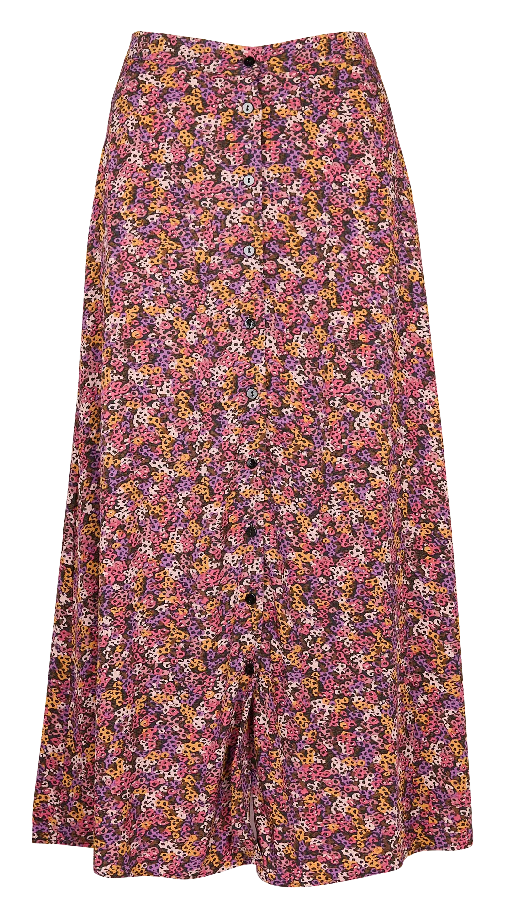  DES PETITS HAUTS   TAMOU - Gonna longuette con bottoni stampata | Multicolore