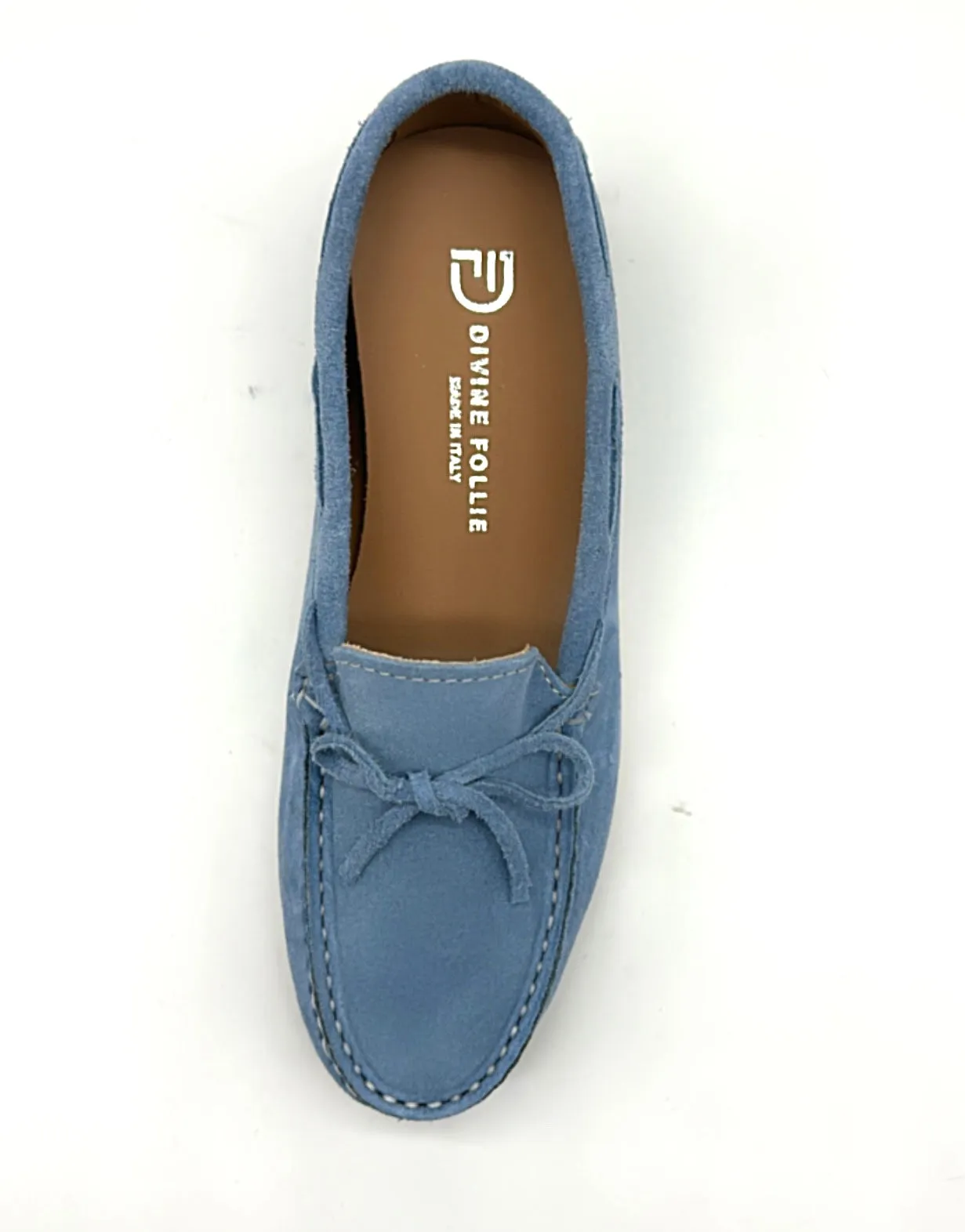 Divine Follie - Car shoe scamosciata azzurra