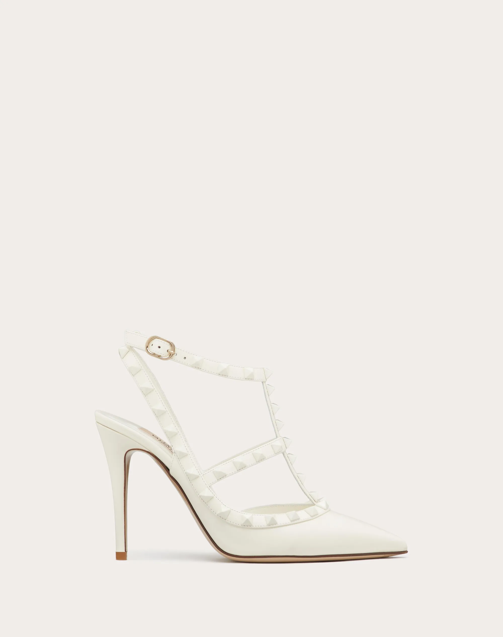 DÉCOLLETÉ ROCKSTUD CON CINTURINI E BORCHIE IN TONO 100MM