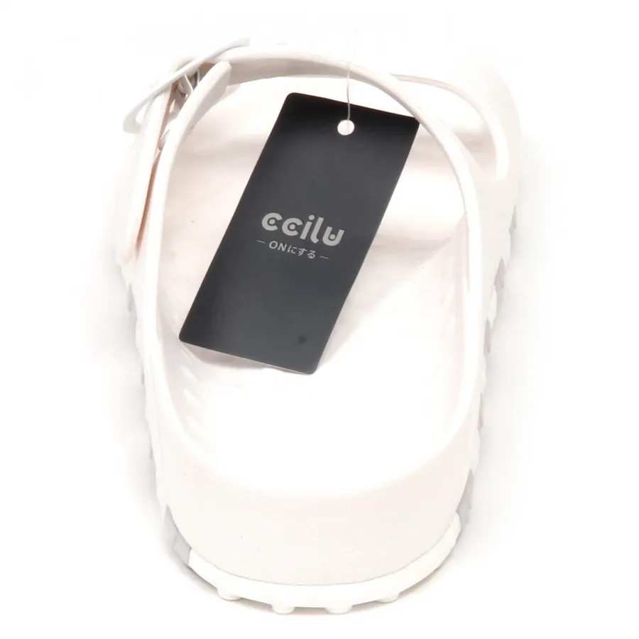 E8068 (WITHOUT BOX) sandalo uomo rubber white CCILU HORIZON sandal shoe man