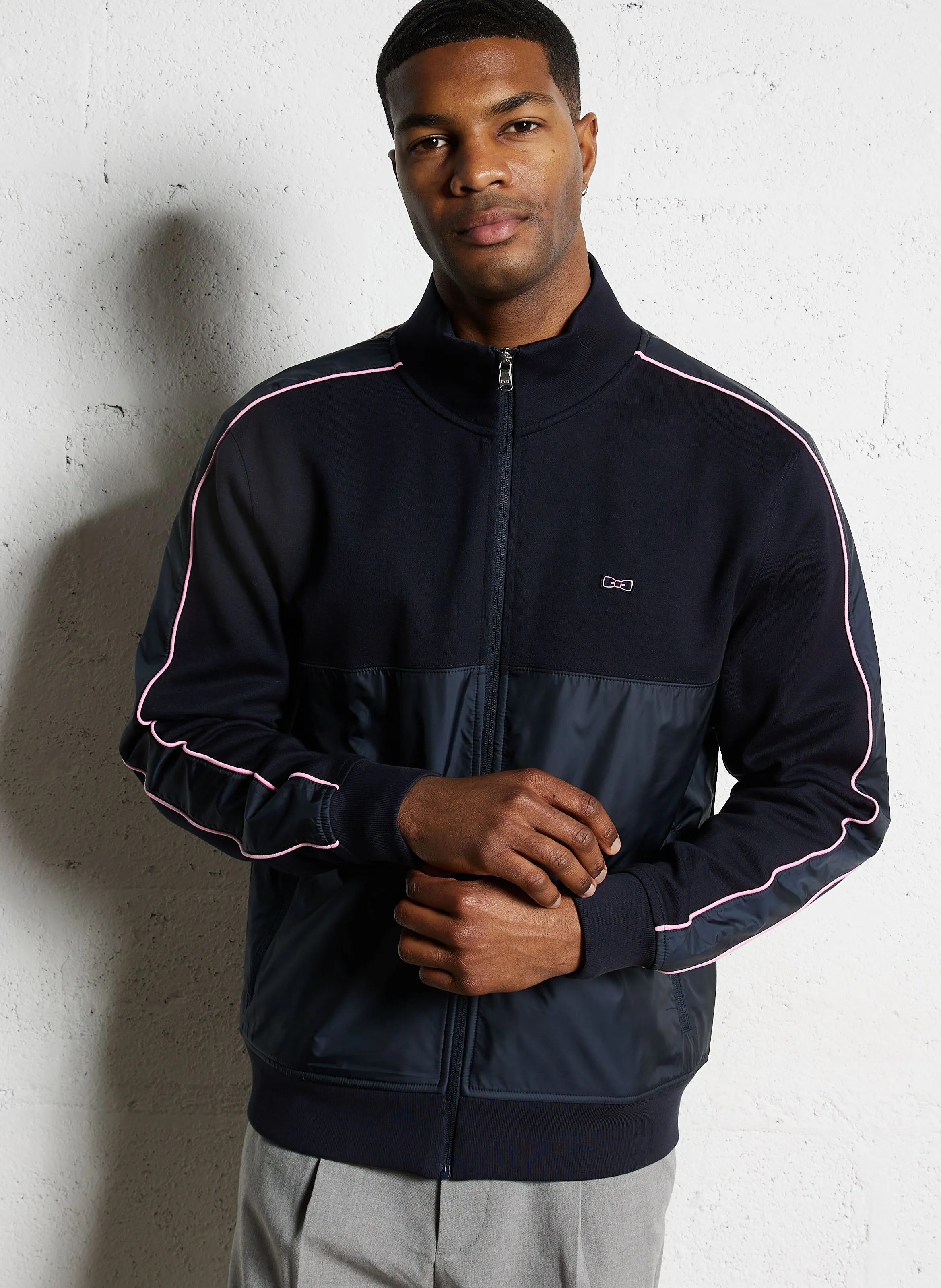  EDEN PARK   Felpa con zip in misto cotone | Blu