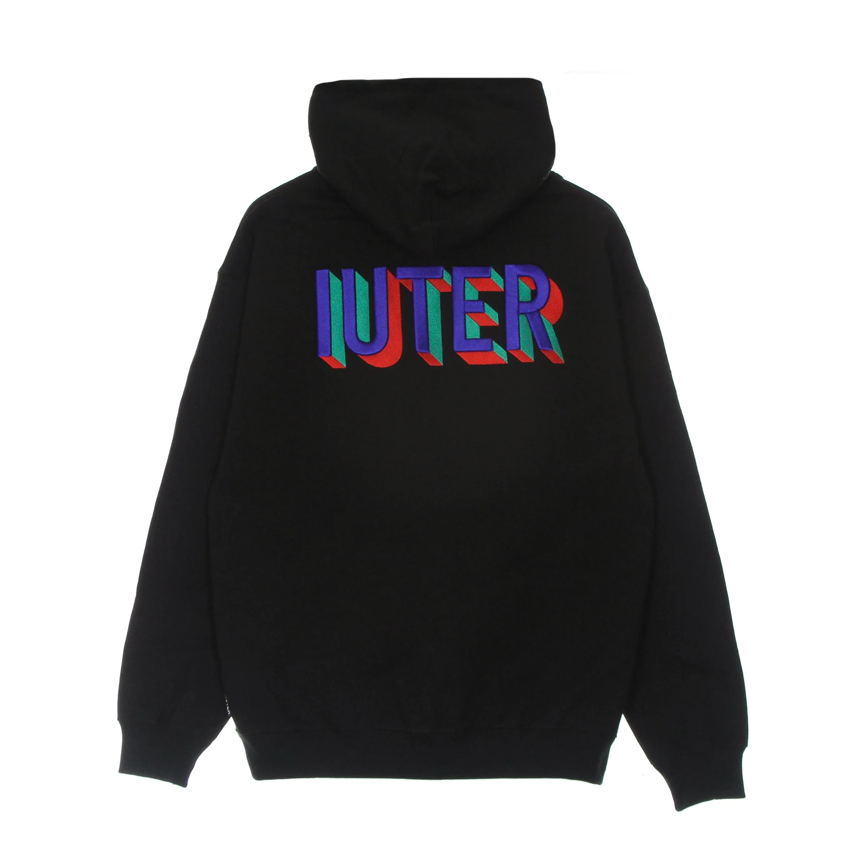 Felpa Cappuccio Uomo Say Something Hoodie Black